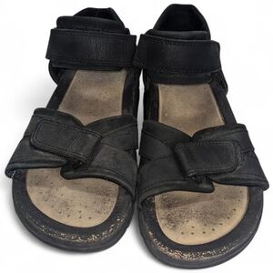 Ecco Black Leather Men's Sandals Off Road Size EU 42.